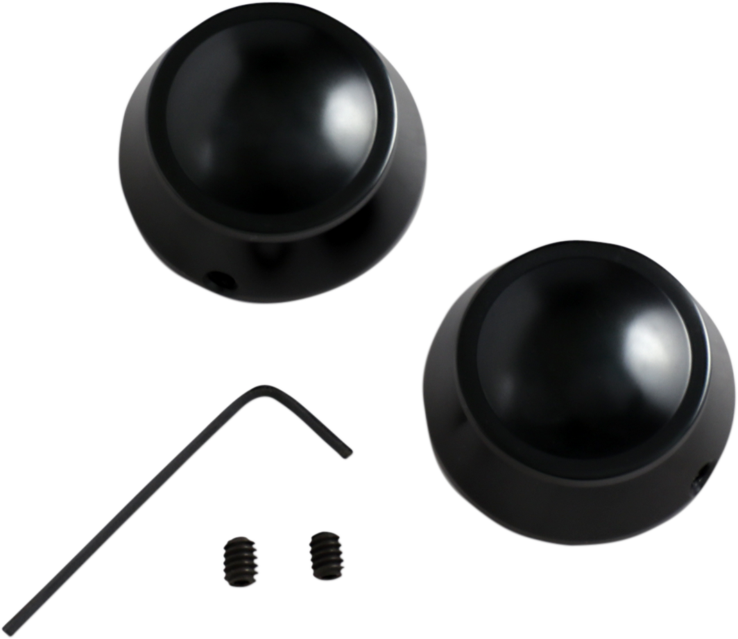 DRAG SPECIALTIES Swingarm Pivot Bolt Cover - Gloss Black