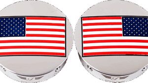 FIGURATI DESIGNS Swing Arm Covers - American Flag - Reversed