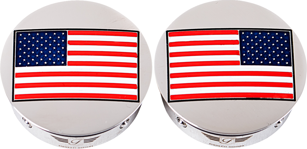 FIGURATI DESIGNS Swing Arm Covers - American Flag - Reversed