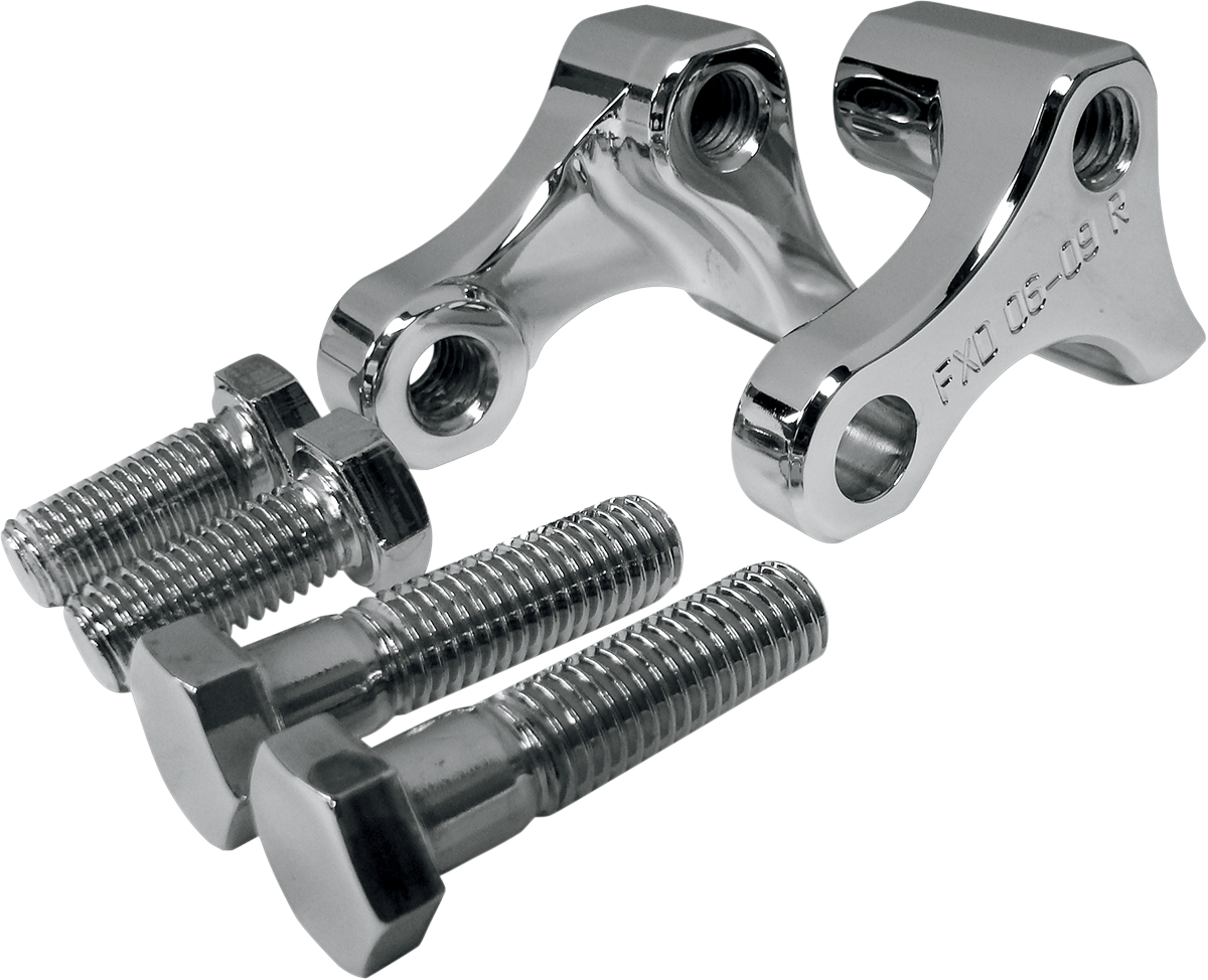 LA CHOPPERS Lowering Kit - Rear - Lowers 1" - Chrome - '06-'17 FXD