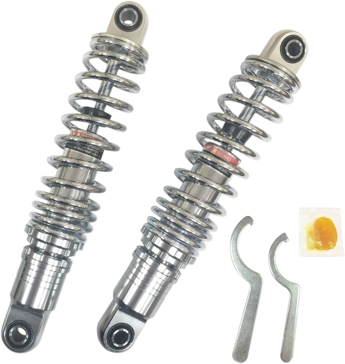 PROGRESSIVE SUSPENSION Shocks - 13.5" - 412 Cruiser Series - Chrome - Heavy Duty - Image 2