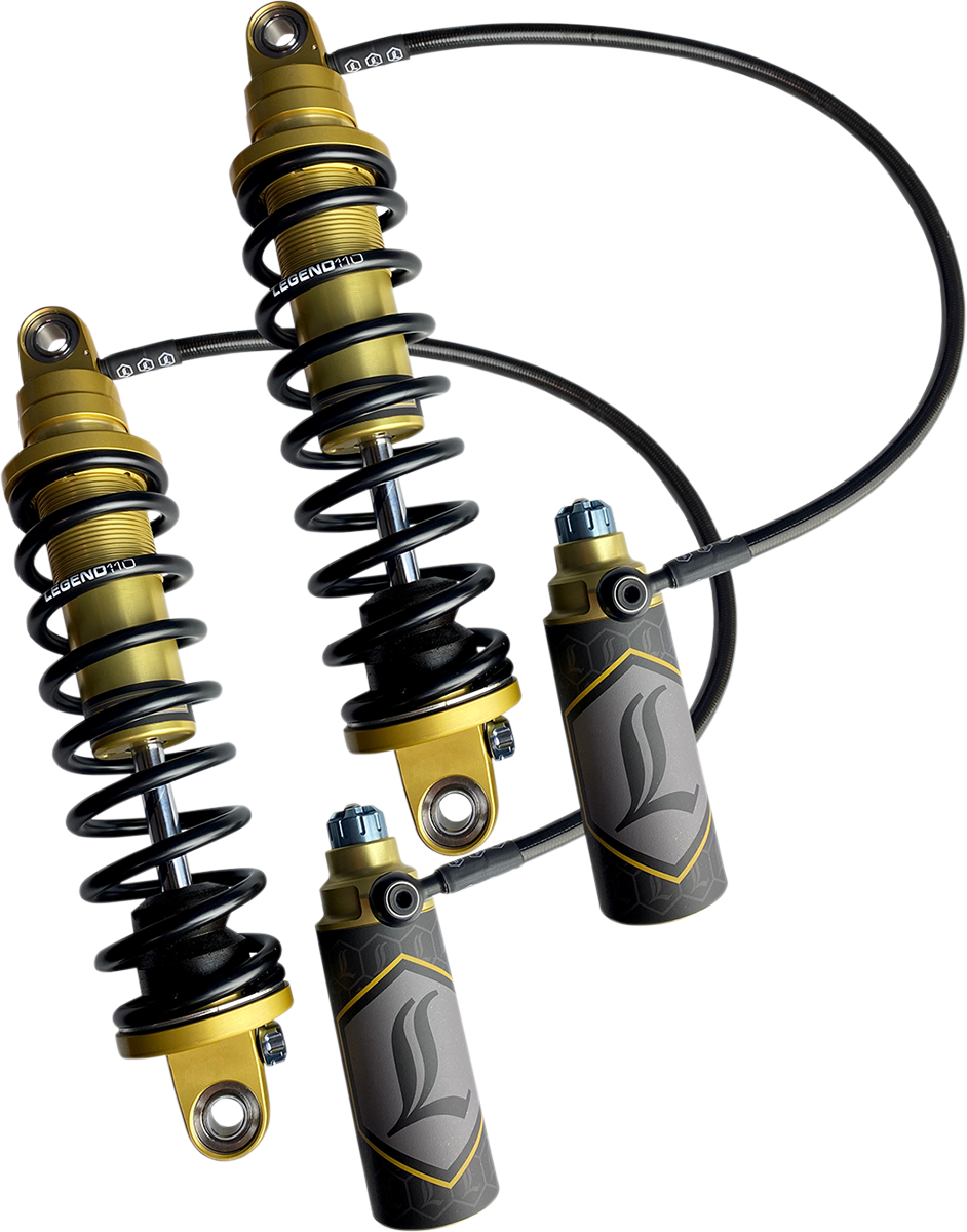 LEGEND SUSPENSION REVO ARC Remote Reservoir Shocks - 13" - Standard - Gold