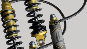 LEGEND SUSPENSION REVO ARC Remote Reservoir Shocks - 14" - Standard - Gold