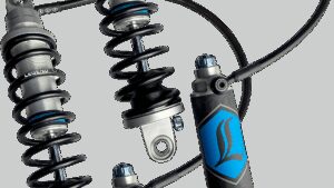 LEGEND SUSPENSION REVO ARC Remote Reservoir Shocks - 14" - Heavy Duty - Clear