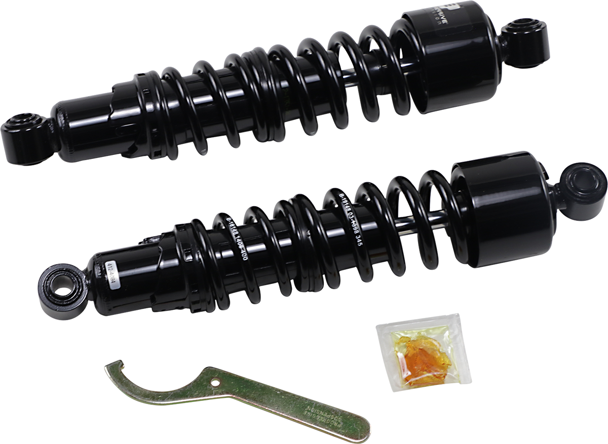 LEGEND SUSPENSION REVO ARC Piggyback Shocks - 14" - Heavy Duty - Black - '04-'22 Sportster - Image 2