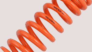 RACE TECH Progressively Wound Shock Spring - Orange - P25 - Spring Rate 493 lb/in