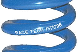 RACE TECH Progressively Wound Shock Spring - Blue - P30 - Spring Rate 532 lb/in