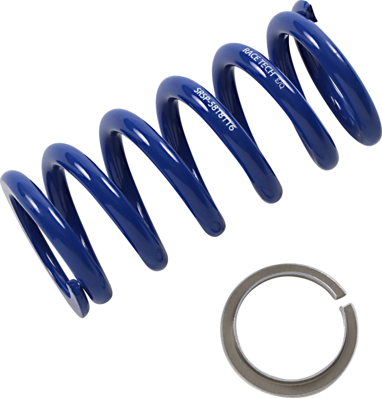 RACE TECH Shock Spring - Rear - Blue - Sport Series - Spring Rate 649.58 lb/in