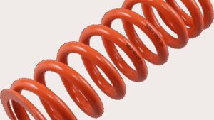 RACE TECH Progressively Wound Shock Spring - Orange - P10 - Spring Rate 375 lb/in