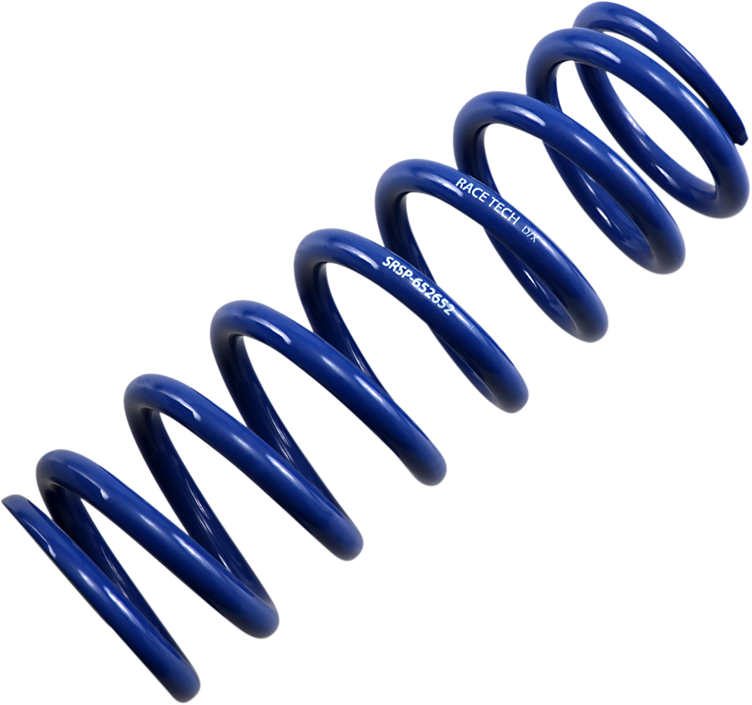 RACE TECH Shock Spring - Rear - Blue - Race Series - Spring Rate 280 lb/in