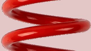 MOOSE OFFROAD Shock Spring - 59/62 mm OD - 47.5 n/mm - Red