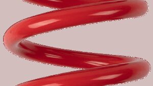 MOOSE OFFROAD Shock Spring - 64/66 mm OD - 51 n/mm - Red