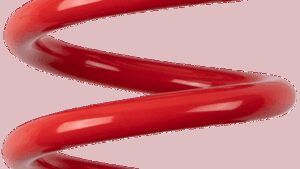 MOOSE OFFROAD Shock Spring - 64/66 mm OD - 47.5 n/mm - Red