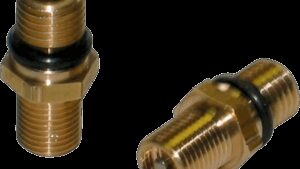 KYB Shock Air Valve Complete with O-Ring - Rear - Brass