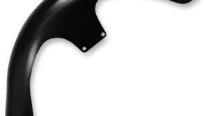 KLOCK WERKS Lil' Wrapper Front Fender Kit - For Raked Frames - Black - Steel - 26"