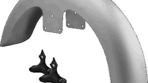 RC COMPONENTS Phantom Front Fender Kit with Black Adapters - For 23" Wheel