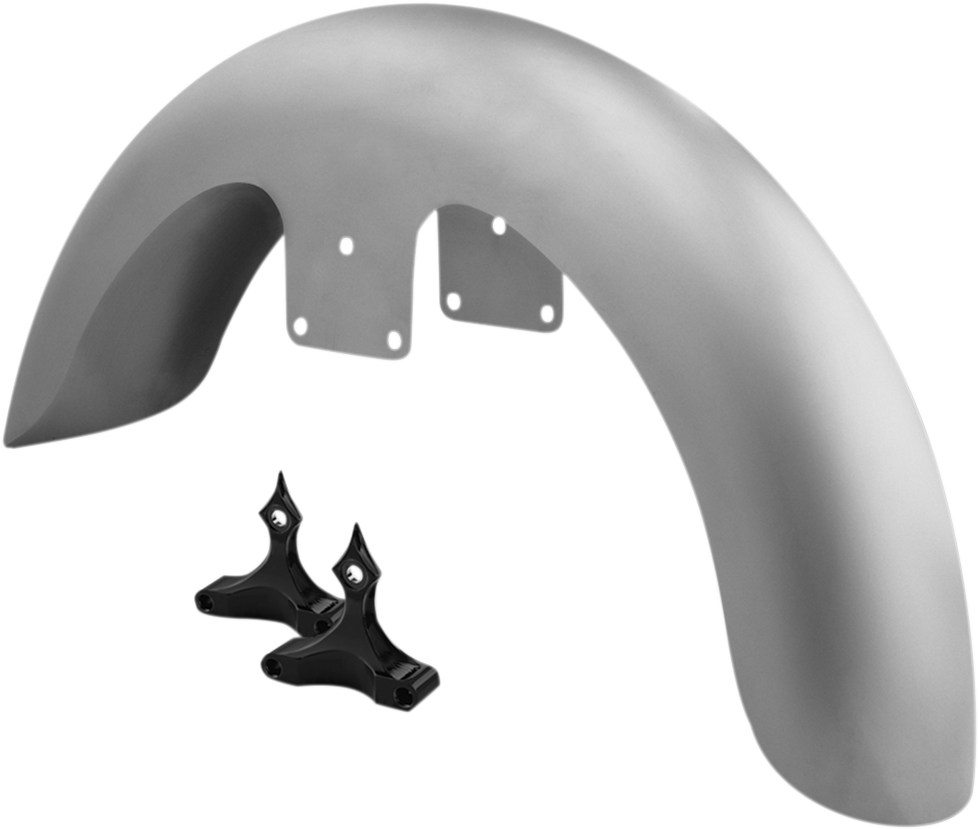 PAUL YAFFE BAGGER NATION Thicky Front Fender - OEM - 16"-19" Wheel - With Black Adapters - Touring/Trike - Image 2