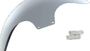 PAUL YAFFE BAGGER NATION Cafe Front Fender - 19" - Satin Adaptors