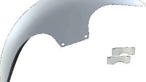 PAUL YAFFE BAGGER NATION Cafe Front Fender - 19" - Satin Spacers