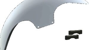 PAUL YAFFE BAGGER NATION Cafe Front Fender - 19" - Black Spacers