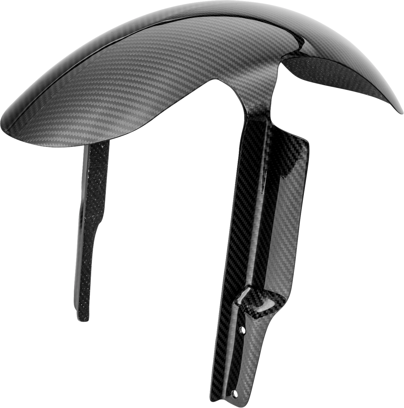 PAUL YAFFE BAGGER NATION Cafe Front Fender - 21" - Chrome Adaptors - Image 2