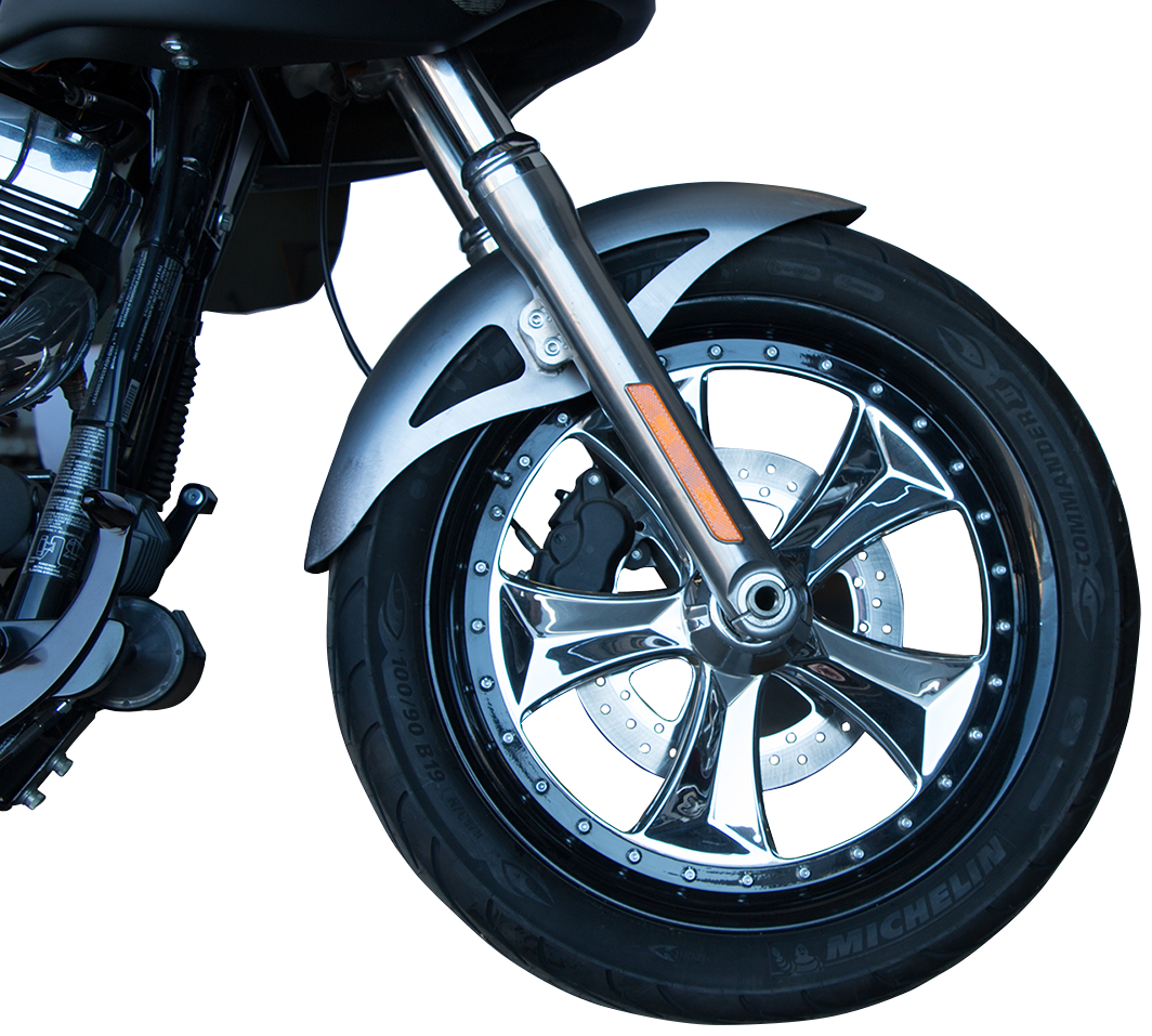 RWD V-TWIN Retro Front Fender - For 19" Wheel - 6" W - FLH/FLT - Image 2