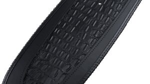 DRAG SPECIALTIES SEATS Fender Skin - Embossed Faux Gator Leather Center