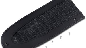 DRAG SPECIALTIES SEATS Fender Skin - Embossed Faux Gator Leather Center