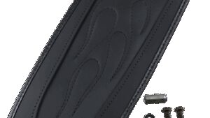 DRAG SPECIALTIES SEATS Fender Skin - Flame Stitched Automotive-Grade Vinyl Center