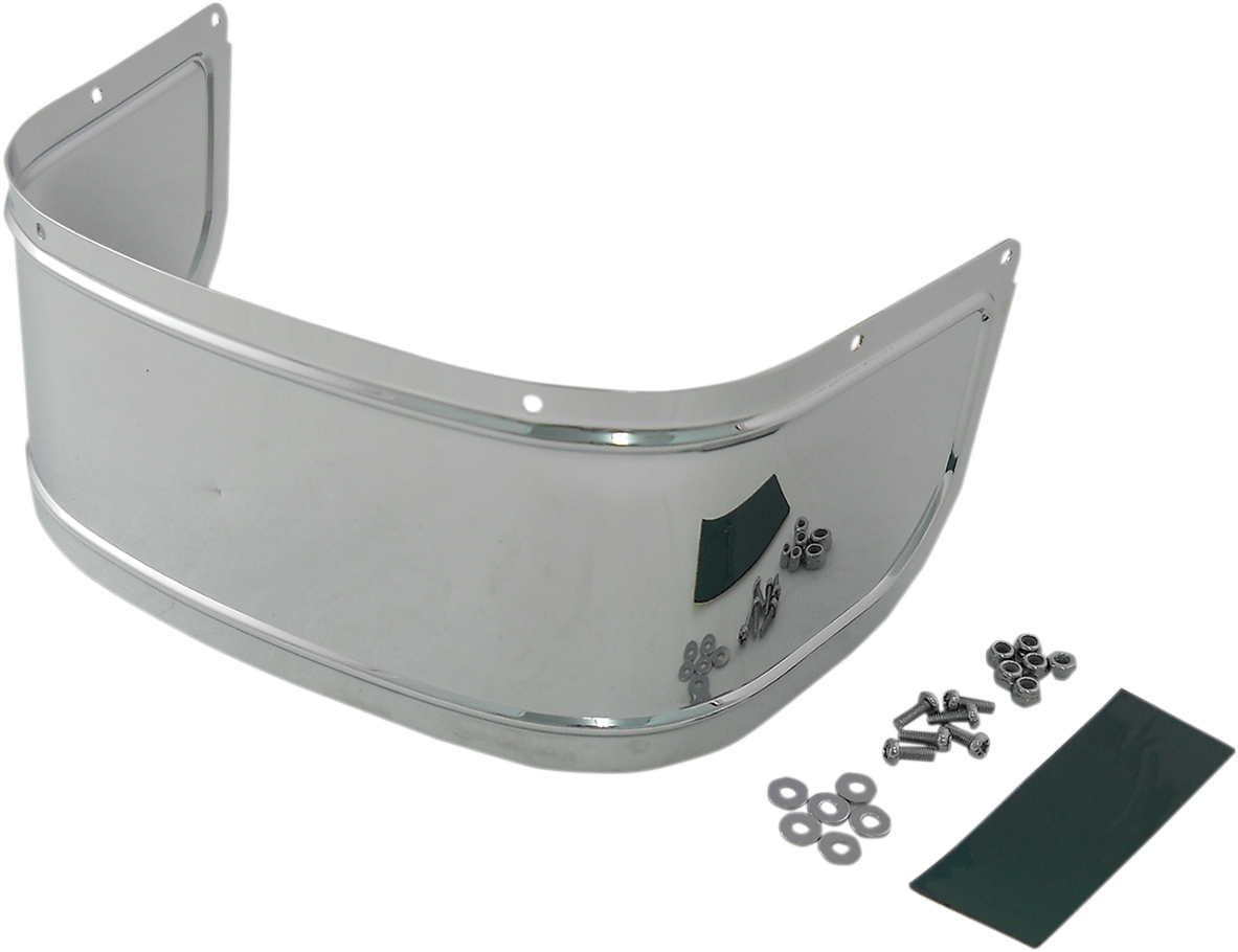 DRAG SPECIALTIES Fender Skirt - Front - Chrome