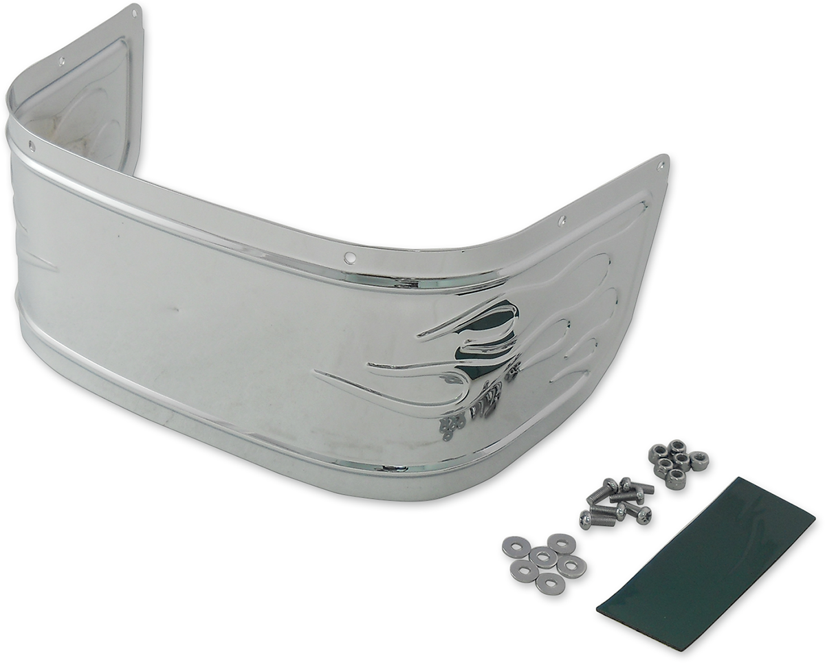 RWD V-TWIN Custom Dresser Front Fender for 26" Wheel - Steel - LS-3 Style - 6" W x 48.75" L - Image 2