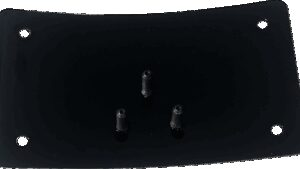 DK CUSTOM PRODUCTS License Plate Kit - Curved - Black