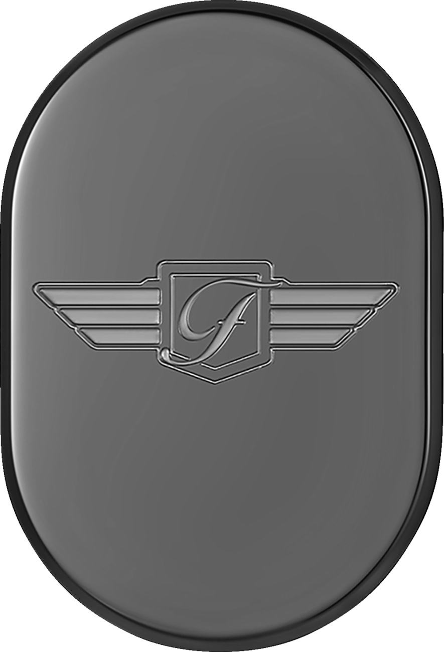 FIGURATI DESIGNS Antenna Cover - Right Rear Fender - FD Logo - Black