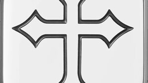 FIGURATI DESIGNS Antenna Cover - Right Rear Fender - Cross - Chrome