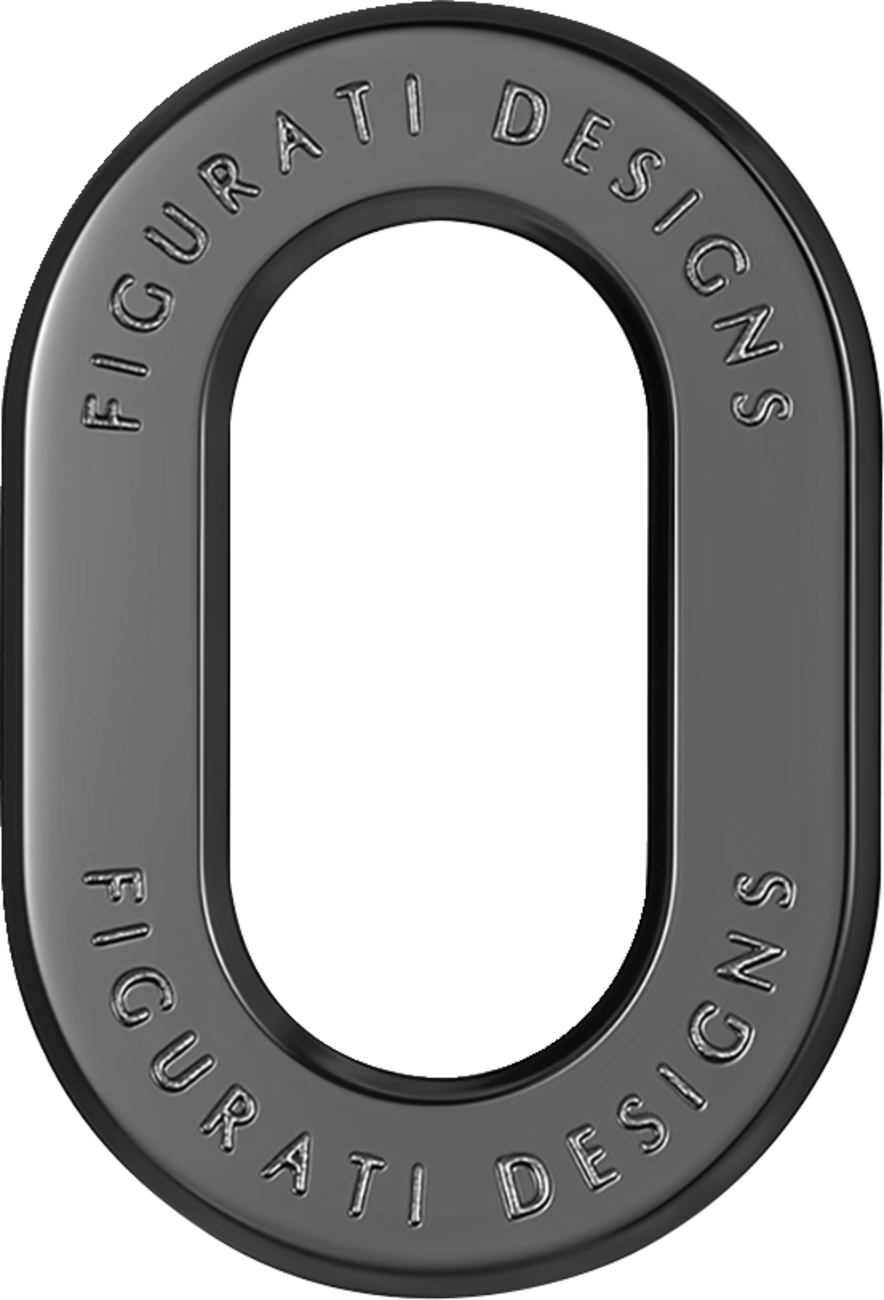 FIGURATI DESIGNS Antenna Ring - Left Rear Fender - Smooth - Black