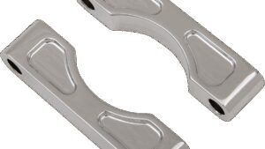 KLOCK WERKS Hugger Front Fender Mounting Blocks - For 16"/17"/18"/19" Wheels - Chrome