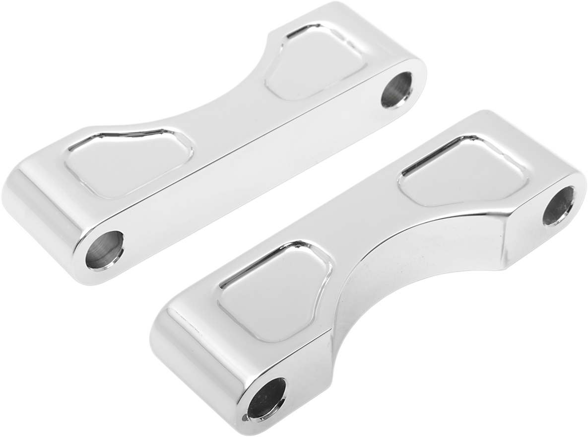 FIGURATI DESIGNS Antenna Cover - Left Rear Fender - Contrast Cut American Flag Skull - Chrome - Image 2