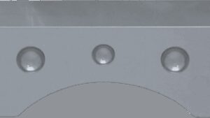 COVINGTONS Front Fender Spacers - Dimpled - Chrome