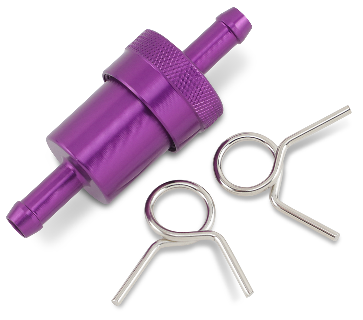 EMGO Anodized Aluminum Fuel Filter - Purple - 5/16"