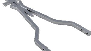 CYCLE VISIONS Sissy Bar Stick - Chrome - 18" Daggertude - Wide