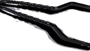 CYCLE VISIONS Twisted Sticks Sissy Bar - Black - 18"