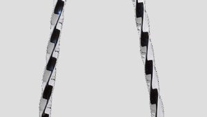 CYCLE VISIONS Twisted Sticks Sissy Bar - Black - 30"