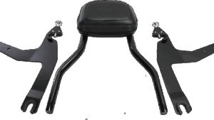 COBRA Backrest Kit - 14" - Black - Softail