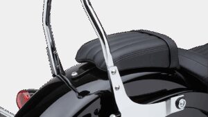 COBRA Backrest Kit - 14" - Chrome - Softail