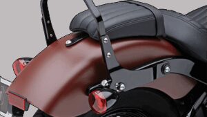 COBRA Backrest Kit - 11" - Black - Softail