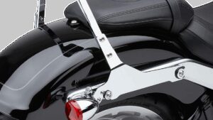 COBRA Backrest Kit - 11" - Chrome - Softail