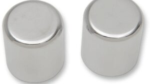 DRAG SPECIALTIES Docking Covers - Large - Chrome