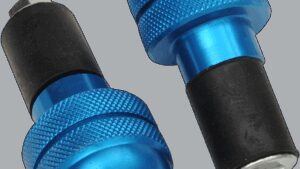 K&S TECHNOLOGIES Anti-Vibration Handlebar End - Blue