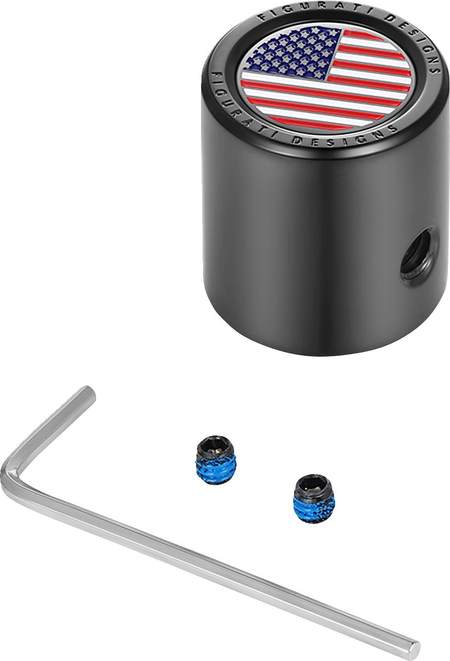 FIGURATI DESIGNS Heel-Toe Shifter Cover - American Flag - Red/White/Blue/Black