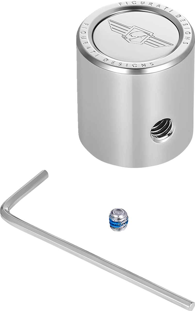 FIGURATI DESIGNS Heel-Toe Shifter Cover - Red Line American Flag - Stainless Steel - Image 2